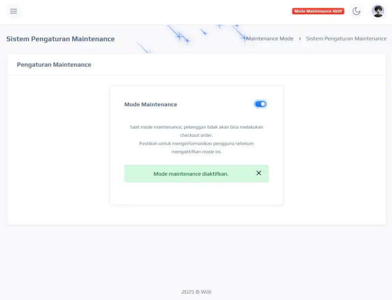 Ironfit Admin, screen 6
