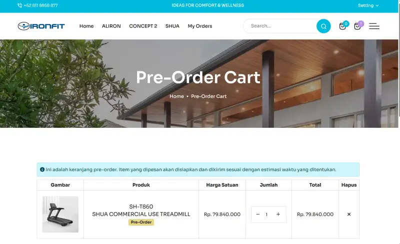 Ironfit Store, screen 4