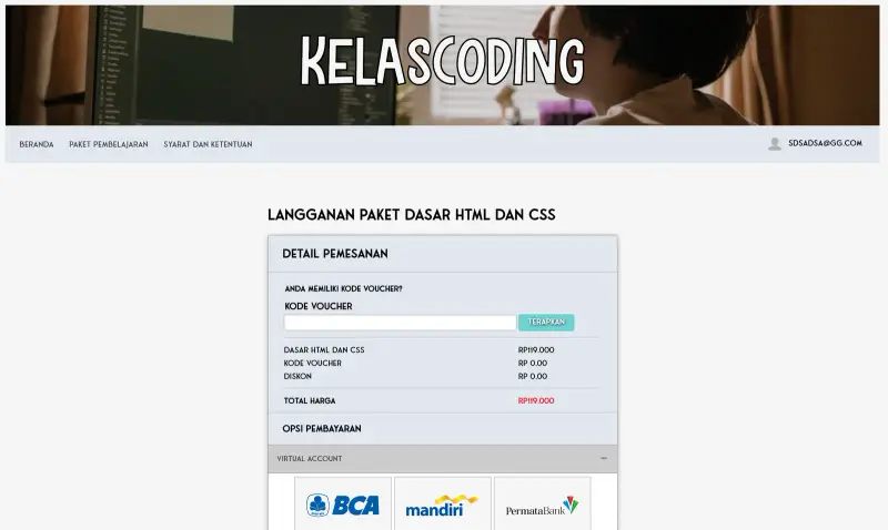 KelasCoding, screen 3