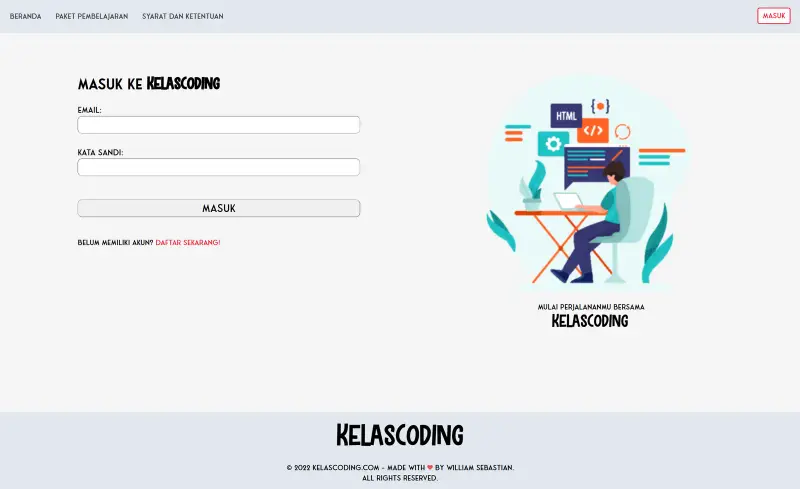 KelasCoding, screen 4